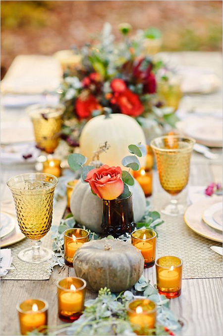 décoration automne table